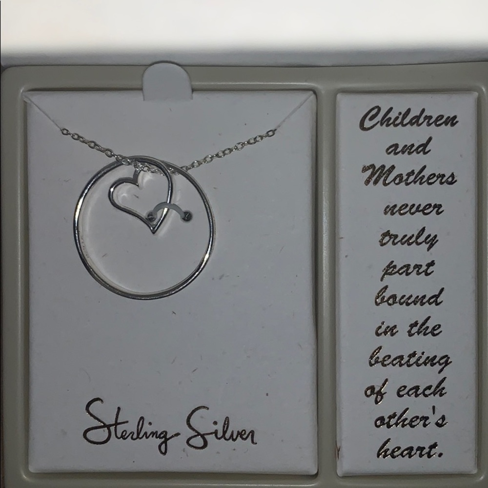 Mother/Child Sterling Silver Necklace
